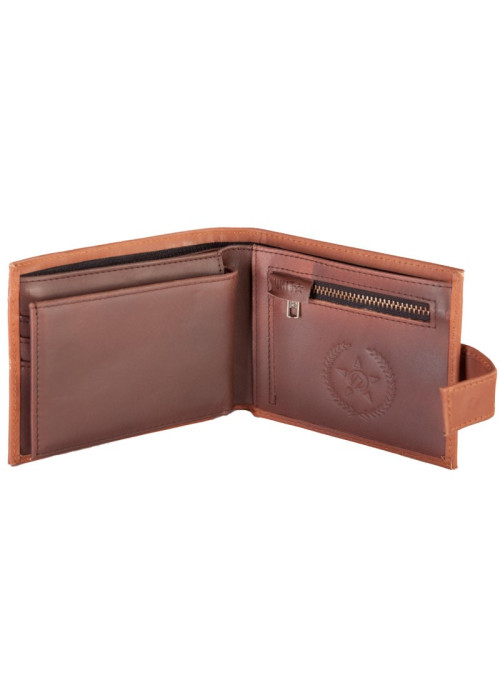 UNIT - CONTENDER LEATHER WALLET BROWN ONE SIZE