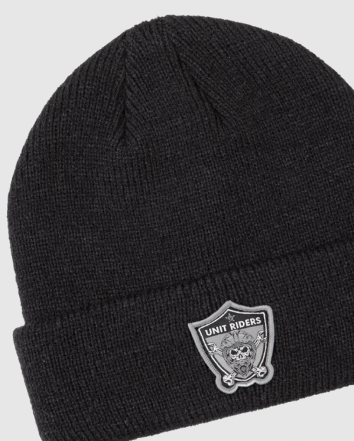 UNIT - RIDERS BEANIE BLACK ONE SIZE