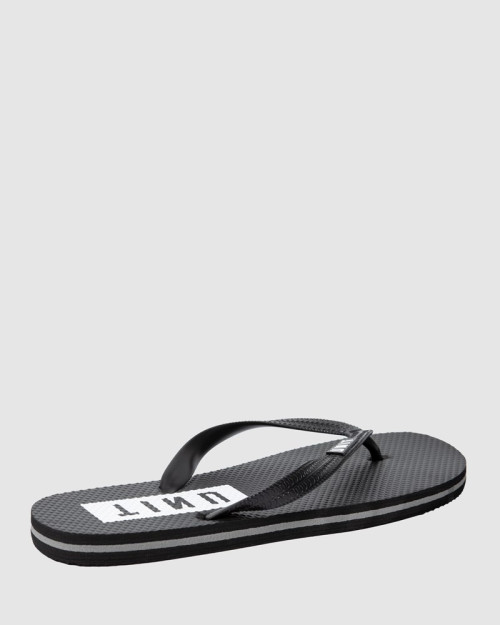 UNIT - BOX FLIP FLOPS BLACK US9/EU42