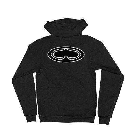 SRH - REBEL ZIP HOODED SWEATSHIRT BLACK S