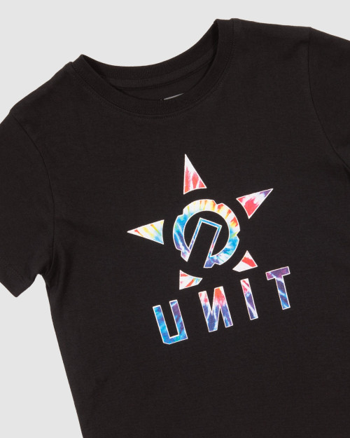 UNIT - SKY DYE KIDS TEE BLACK