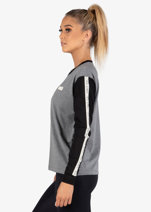 UNIT - NOVEL LADIES LONGSLEEVE GREY MARL S