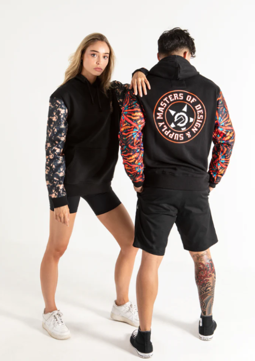 UNIT - KALEIDO HOODIE ORANGE L