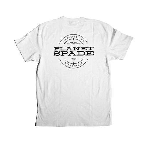 PLANETSPADE - FAMILY2 TEE WHITE