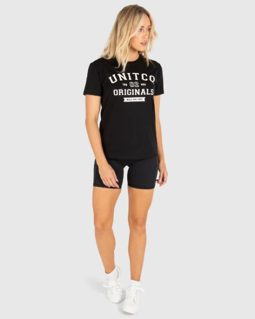 UNIT - COLLEGE LADIES TEE BLACK S