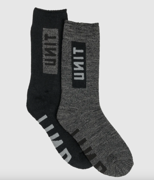 UNIT - BAMBOO ULTRA THICK PREMIUM SOCKS 2PACK MULTI 7-11