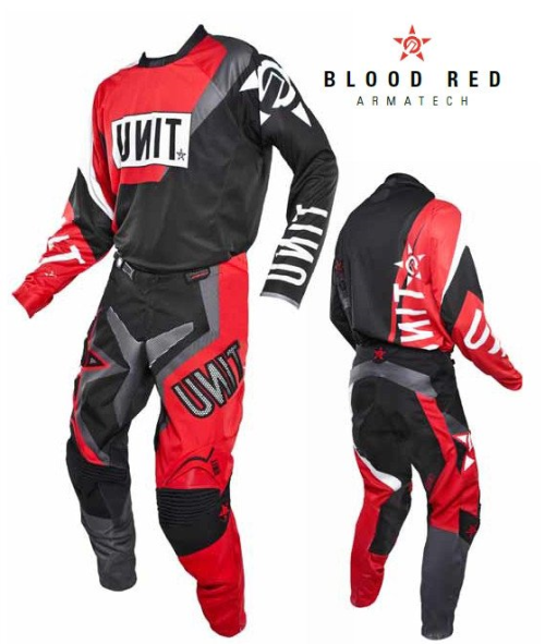 UNIT - RIDING PANTS BLOOD RED - ARMATECH 34
