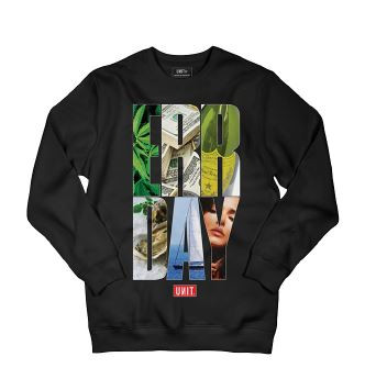UNIT - ERR DAY SWEATER BLACK S