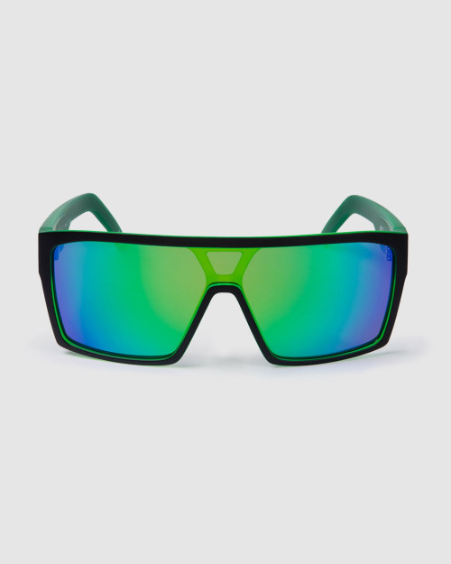 UNIT - SUNGLASSES COMMAND MATTE BLACK GREEN POLARISED ONE SIZE