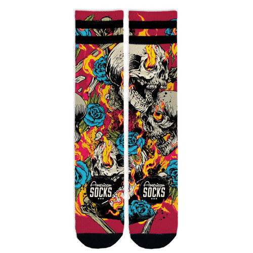 AMERICAN SOCKS - FIREBALL  MID HIGH S/M