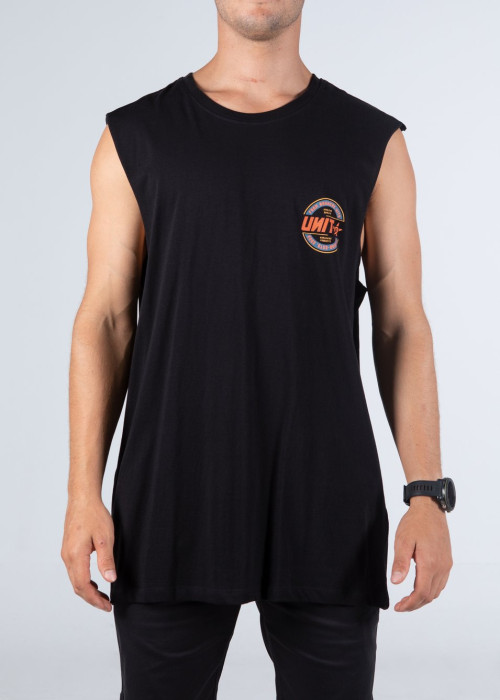 UNIT - BLAZE MUSCLE TANK BLACK L