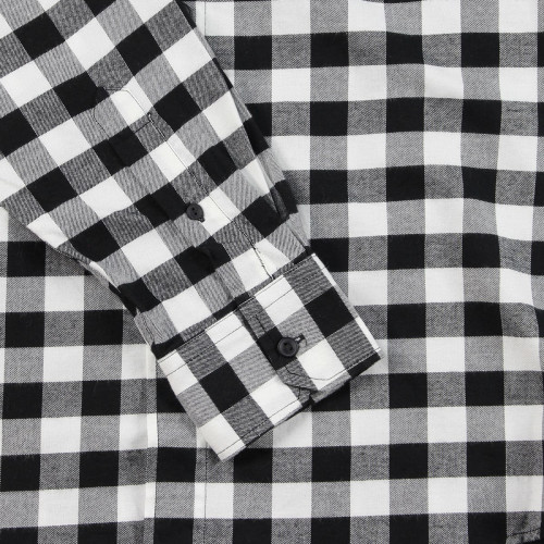DICKIES - JACKSONVILLE LONG SLEEVE SHIRT BLK/WHITE S