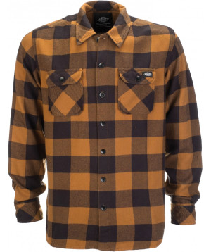 DICKIES - SACRAMENTO FLANNEL BROWN DUCK S