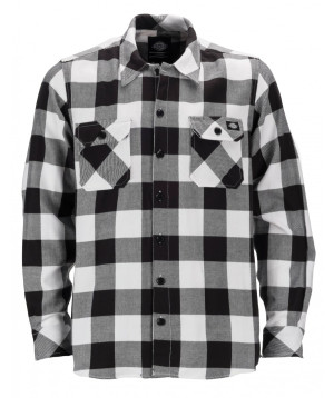 DICKIES - SACRAMENTO FLANNEL BLACK/WHITE M