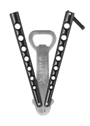 UNIT - FLICK BOTTLE OPENER BLACK/SILVER