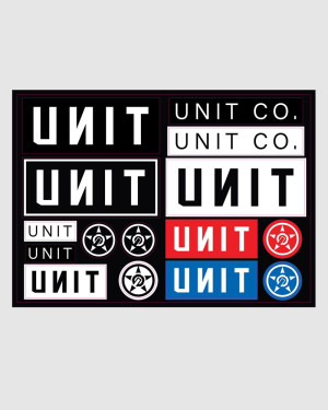 UNIT - STICKER SHEET LOGO