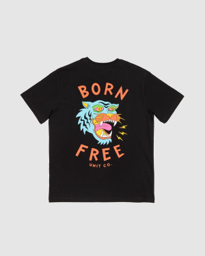 UNIT - YOUTH TEE BORN FREE BLACK