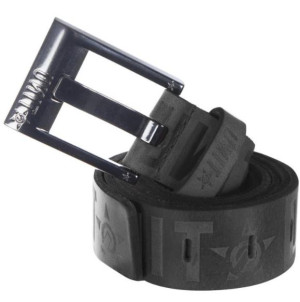 UNIT - CRANK LEATHER BELT BLACK