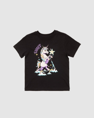 UNIT - UNISCOOT KIDS TEE BLACK