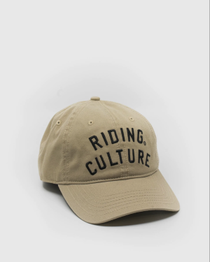 RIDING CULTURE - TEXT DAD HAT BEIGE