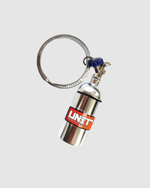 UNIT - OXIDE KEYRING SILVER ONE SIZE