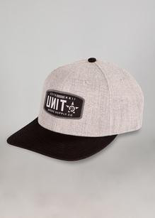 UNIT - UNION SEMI CURVE SNAPBACK GREY ONE SIZE