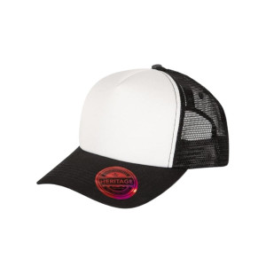 UNIT - HERITAGE TRUCKER SNAPBACK CAP BLACK WHITE