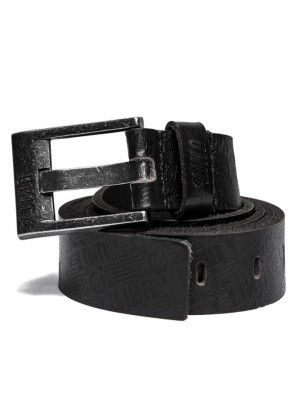 UNIT - EXCESS LEATHER BELT BLACK L/X