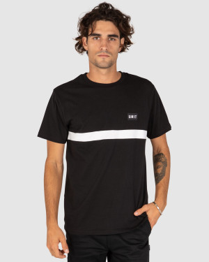 UNIT - CASCADE TEE BLACK