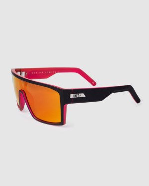 UNIT - COMMAND SUNGLASSES MATTE BLACK NEO PINK POLARISED