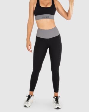 UNIT - ENERGY ACTIVE LADIES LEGGINGS BLACK GREY