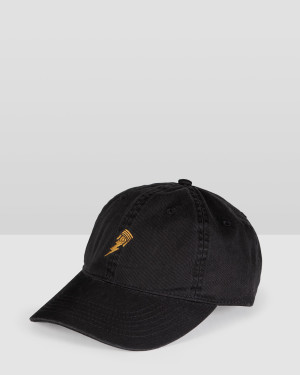 UNIT - PISTON UNSTRUCTURED STRAPBACK BLACK ONE SIZE