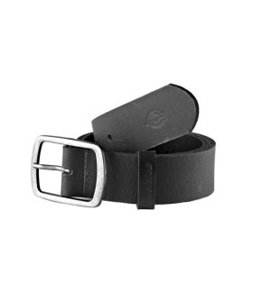 DICKIES - EAGLE LAKE LEATHER BELT BLACK