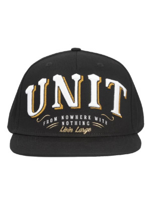 UNIT - RIGGED SNAPBACK CAP BLACK