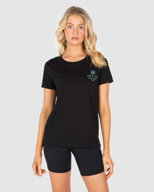 UNIT - SCARLET LADIES TEE BLACK