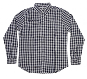 MACBETH - BARKER WOVEN SHIRT NAVY