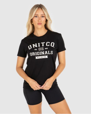 UNIT - COLLEGE LADIES TEE BLACK