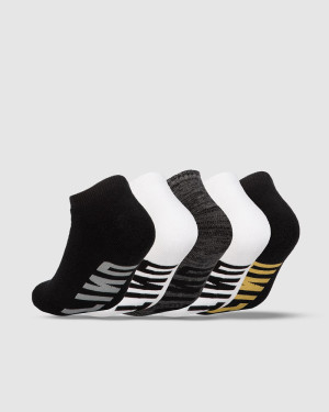 UNIT - ESSENTIAL BAMBOO 5 PACK NO SHOW SOCKS MULTI
