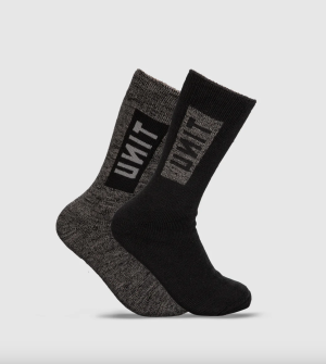 UNIT - BAMBOO ULTRA THICK PREMIUM SOCKS 2PACK MULTI