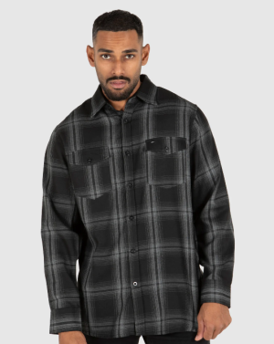 UNIT - NEWTOWN FLANNEL BLACK