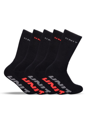 UNIT - CONDUCT BAMBOO SOCKS 5 PACK MULTI 11-14