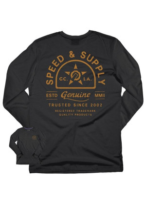 UNIT - SUPPLIER LONG SLEEVE TEE BLACK