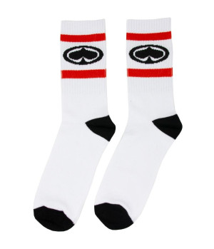 SRH - SPADE STRIPE SOCKS WHITE ONE SIZE