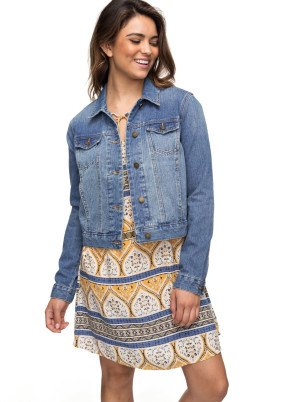 ROXY - HELLO SPRING JEANS JACKET BLUE