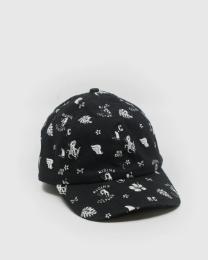 RIDING CULTURE - OCEAN DAD HAT BLACK WHITE