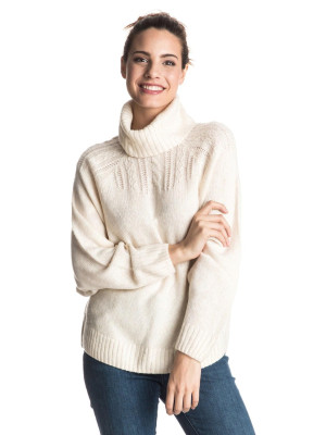 ROXY - BLUE HEAVEN TURTLENECK LIGHT BEIGE