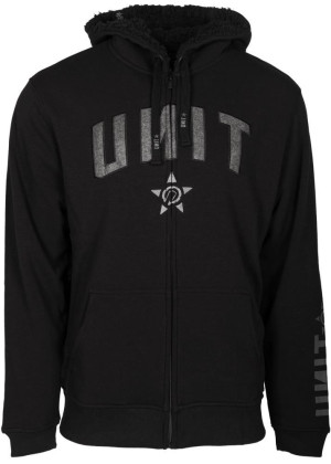 UNIT - SURGED ZIP HOODY BLACK